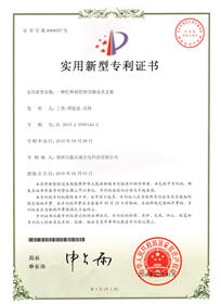 Patent certificate